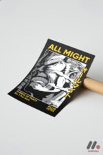 My Hero Academia All Might Poster Duvar Tablosu, Anime Severlere Özel Hediye - Görsel 7