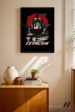 Naruto Itachi Anime Poster Duvar Tablosu, Anime Severlere Özel Hediye