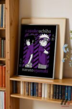 Naruto ve Sasuke Poster Duvar Tablosu, Anime Severlere Özel Hediye - Görsel 2