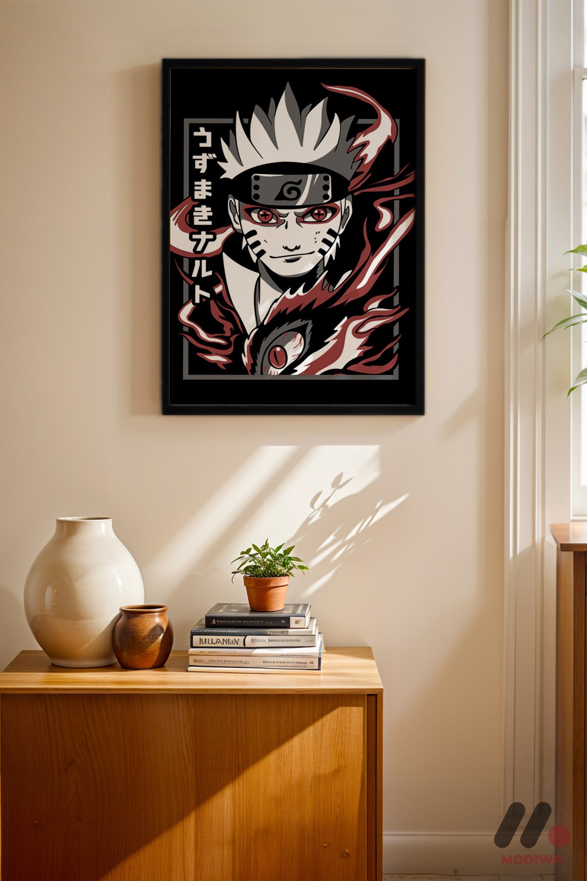 mdw-tbl-0065_ab4-5.jpg Naruto Kurama Modu Poster Duvar Tablosu, Anime Severlere Özel Hediye - Görsel 1
