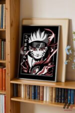 Naruto Kurama Modu Poster Duvar Tablosu, Anime Severlere Özel Hediye - Görsel 2