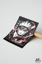 Naruto Kurama Modu Poster Duvar Tablosu, Anime Severlere Özel Hediye - Görsel 7