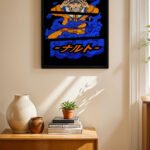 Naruto Mavi Anime Poster Duvar Tablosu, Anime Severlere Özel Hediye