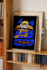 Naruto Mavi Anime Poster Duvar Tablosu, Anime Severlere Özel Hediye - Görsel 2