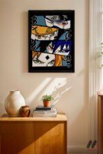 Naruto Takım Panel Poster Duvar Tablosu, Anime Severlere Özel Hediye