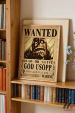 One Piece Usopp Wanted Poster Duvar Tablosu, Anime Severlere Özel Hediye - Görsel 5