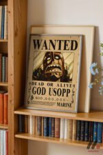 One Piece Usopp Wanted Poster Duvar Tablosu, Anime Severlere Özel Hediye - Görsel 2