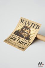 One Piece Usopp Wanted Poster Duvar Tablosu, Anime Severlere Özel Hediye - Görsel 7