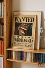 One Piece Kara Sakal Wanted Poster Duvar Tablosu, Anime Severlere Özel Hediye - Görsel 5