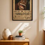 One Piece Kara Sakal Wanted Poster Duvar Tablosu, Anime Severlere Özel Hediye