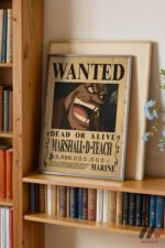 One Piece Kara Sakal Wanted Poster Duvar Tablosu, Anime Severlere Özel Hediye - Görsel 2