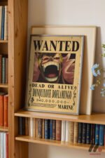 One Piece Doflamingo Wanted Poster Duvar Tablosu, Anime Severlere Özel Hediye - Görsel 2