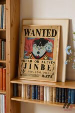 One Piece Jinbe Wanted Poster Duvar Tablosu, Anime Severlere Özel Hediye - Görsel 5
