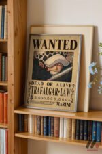 One Piece Trafalgar Law Wanted Poster Duvar Tablosu, Anime Severlere Özel Hediye - Görsel 2