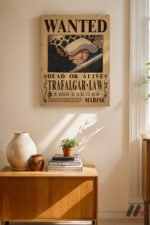 One Piece Trafalgar Law Wanted Poster Duvar Tablosu, Anime Severlere Özel Hediye - Görsel 8