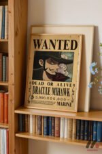 One Piece Mihawk Wanted Poster Duvar Tablosu, Anime Severlere Özel Hediye - Görsel 5