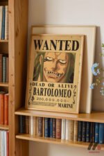 One Piece Bartolomeo Wanted Poster Duvar Tablosu, Anime Severlere Özel Hediye - Görsel 5