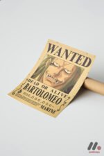 One Piece Bartolomeo Wanted Poster Duvar Tablosu, Anime Severlere Özel Hediye - Görsel 7