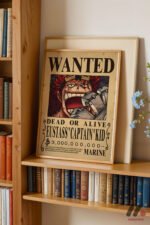 One Piece Eustass Kid Wanted Poster Duvar Tablosu, Anime Severlere Özel Hediye - Görsel 5