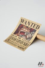 One Piece Eustass Kid Wanted Poster Duvar Tablosu, Anime Severlere Özel Hediye - Görsel 7