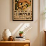 One Piece Chopper Wanted Poster Duvar Tablosu, Anime Severlere Özel Hediye