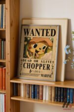 One Piece Chopper Wanted Poster Duvar Tablosu, Anime Severlere Özel Hediye - Görsel 2