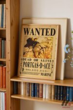 One Piece Portgas D Ace Wanted Poster Duvar Tablosu, Anime Severlere Özel Hediye - Görsel 5