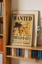 One Piece Portgas D Ace Wanted Poster Duvar Tablosu, Anime Severlere Özel Hediye - Görsel 2
