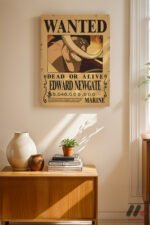 One Piece Beyaz Sakal Wanted Poster Duvar Tablosu, Anime Severlere Özel Hediye - Görsel 8