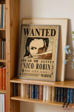 One Piece Nico Robin Wanted Poster Duvar Tablosu, Anime Severlere Özel Hediye - Görsel 2