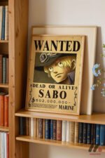 One Piece Sabo Wanted Poster Duvar Tablosu, Anime Severlere Özel Hediye - Görsel 5