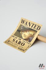 One Piece Sabo Wanted Poster Duvar Tablosu, Anime Severlere Özel Hediye - Görsel 7