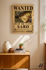 One Piece Sabo Wanted Poster Duvar Tablosu, Anime Severlere Özel Hediye - Görsel 8