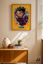 One Piece Luffy Gear 4 Poster Duvar Tablosu, Anime Severlere Özel Hediye - Görsel 4