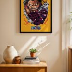 One Piece Luffy Gear 4 Poster Duvar Tablosu, Anime Severlere Özel Hediye