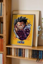 One Piece Luffy Gear 4 Poster Duvar Tablosu, Anime Severlere Özel Hediye - Görsel 2