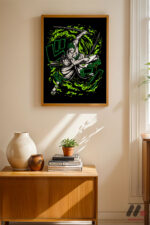One Piece Zoro Anime Poster Duvar Tablosu, Anime Severlere Özel Hediye - Görsel 4