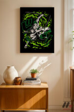One Piece Zoro Anime Poster Duvar Tablosu, Anime Severlere Özel Hediye - Görsel 8