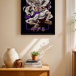 One Piece Luffy Gear 5 Poster Duvar Tablosu, Anime Severlere Özel Hediye