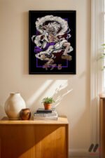 One Piece Luffy Gear 5 Poster Duvar Tablosu, Anime Severlere Özel Hediye
