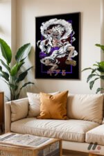 One Piece Luffy Gear 5 Poster Duvar Tablosu, Anime Severlere Özel Hediye - Görsel 3