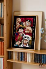 One Piece Kid Luffy Law Poster Duvar Tablosu, Anime Severlere Özel Hediye - Görsel 5
