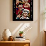 One Piece Kid Luffy Law Poster Duvar Tablosu, Anime Severlere Özel Hediye