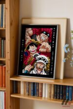 One Piece Kid Luffy Law Poster Duvar Tablosu, Anime Severlere Özel Hediye - Görsel 2