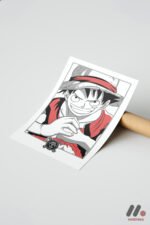 One Piece Luffy Çizgi Poster Duvar Tablosu, Anime Severlere Özel Hediye - Görsel 7