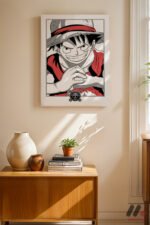 One Piece Luffy Çizgi Poster Duvar Tablosu, Anime Severlere Özel Hediye - Görsel 8