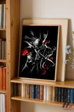 One Punch Man Siyah Poster Duvar Tablosu, Anime Severlere Özel Hediye - Görsel 9