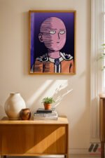 One Punch Man Saitama Poster Duvar Tablosu, Anime Severlere Özel Hediye - Görsel 8
