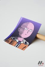 One Punch Man Saitama Poster Duvar Tablosu, Anime Severlere Özel Hediye