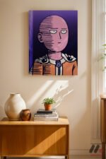 One Punch Man Saitama Poster Duvar Tablosu, Anime Severlere Özel Hediye - Görsel 2